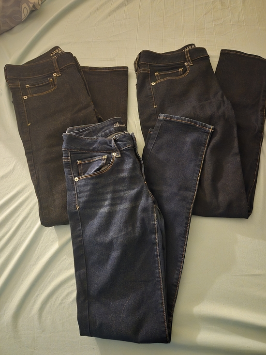 American Eagle Outfitters Denim - American Eagle Outfitters Women’s Dark Blue Skinny Jeans Bundle of 3.